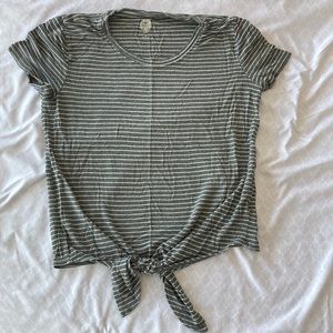 So Striped Tie Shirt